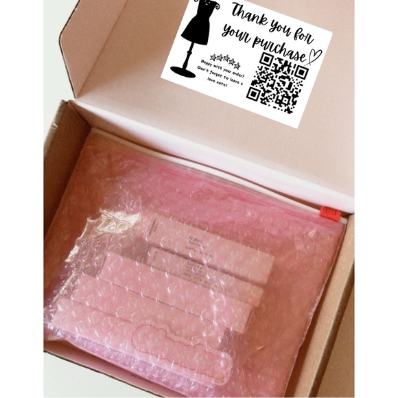 50 Personalized QR Code Large Stickers For Small Business & Resellers - Picture 6 of 7
